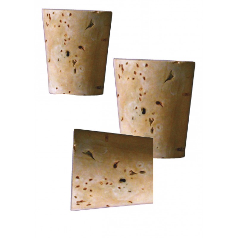 Konische kurk 19 x 22 mm, 12 st.