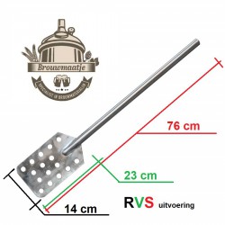 Roerspaan rvs 76 cm