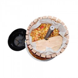 Fruitpers Grouw houten korf 18 l