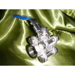 Kogelkraan 3 Delig Rvs 316 1"