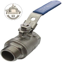 Kogelkraan Rvs  2-Delig...