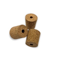 Kurk met gat 9mm voor...